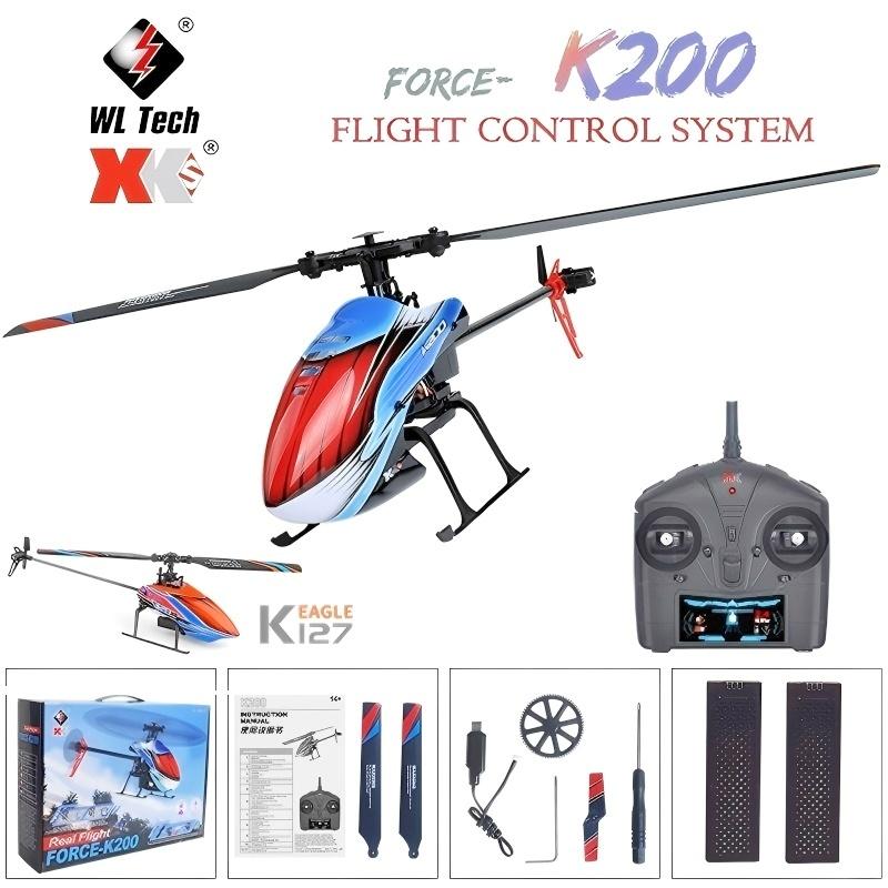 Rc Helicopter Gyro - Helicópteros WLtoys RC K200 K127 2,4