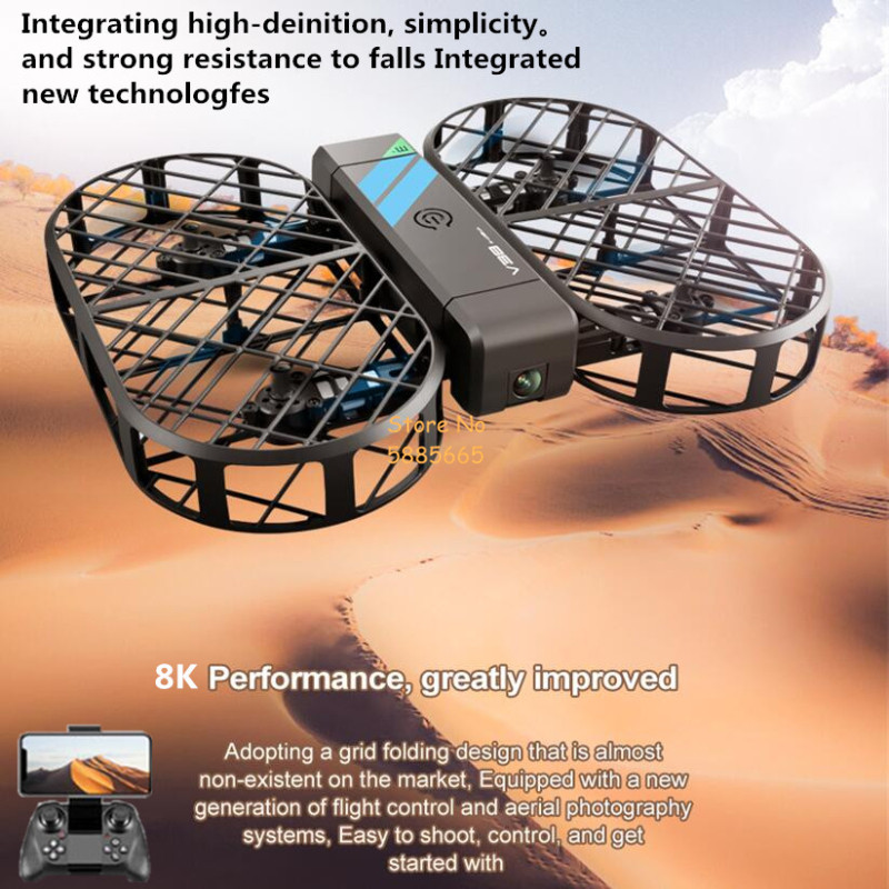 Cámara HD 8K 360 °   Protecció - Rc Helicopter Mini reseña y precio