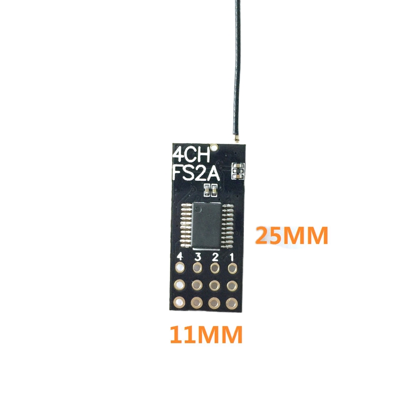 Receptor Flysky FS2A Mini 4CH  - Rc Helicopter Mini reseña y precio