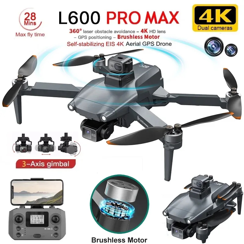 L600 PRO MAX GPS Drone profesi - Rc Helicopter Case reseña y precio