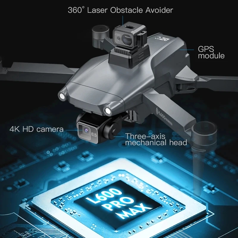 L600 PRO MAX GPS Drone profesi - Rc Helicopter Case reseña y precio