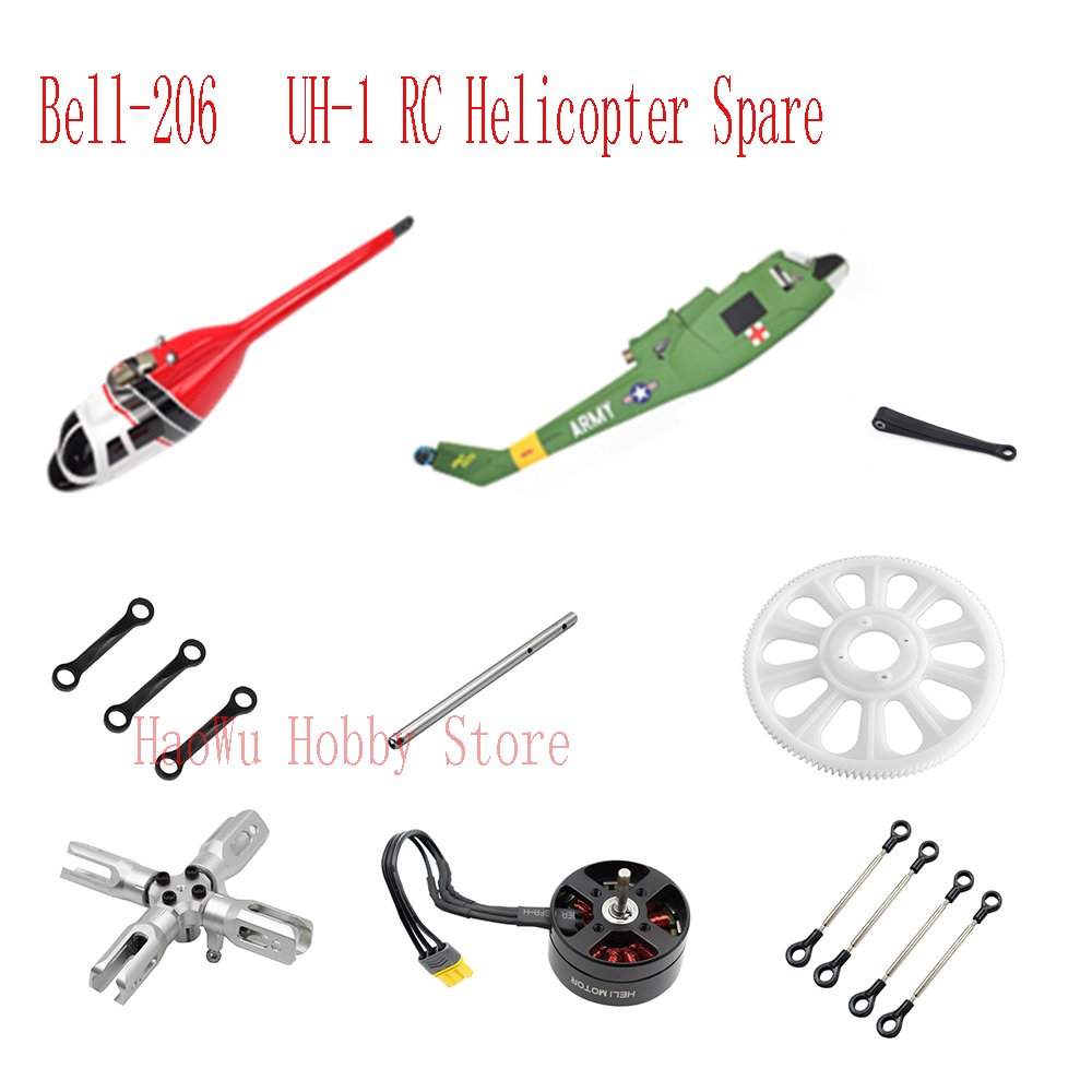 Flywing bell206 UH1 Bell-206 U - Rc Helicopter Gyro reseña y precio
